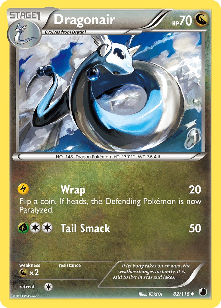 Dragonair — Plasma Freeze #82/116, raw, NM