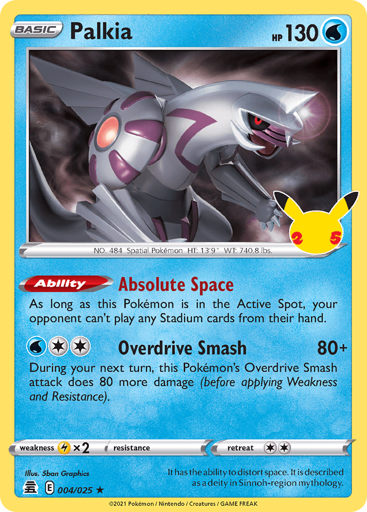 Palkia — Celebrations #4/25, PSA 9