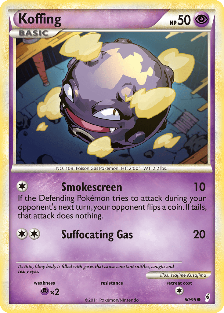 Koffing — Call of Legends #60/95, raw, NM