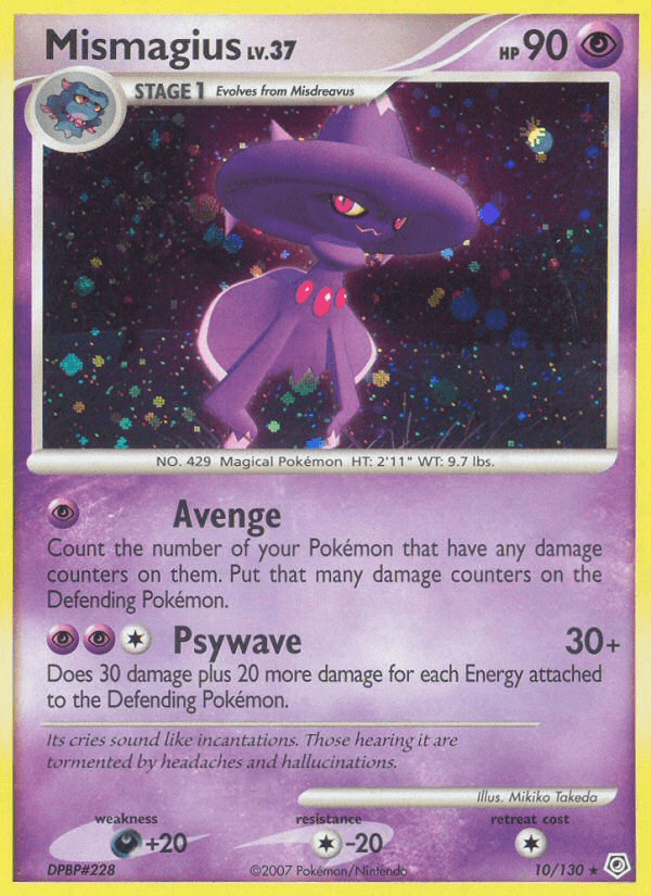 Mismagius — Diamond & Pearl #10/130, raw, NM