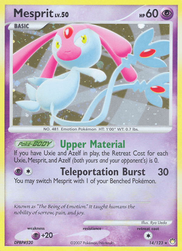 Mesprit — Mysterious Treasures #14/123, raw, NM