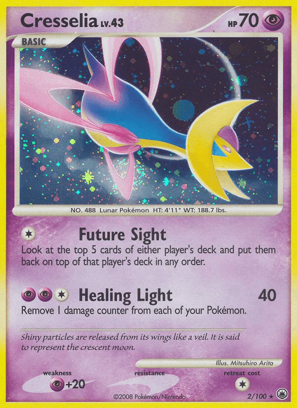 Cresselia — Majestic Dawn #2/100, raw, NM