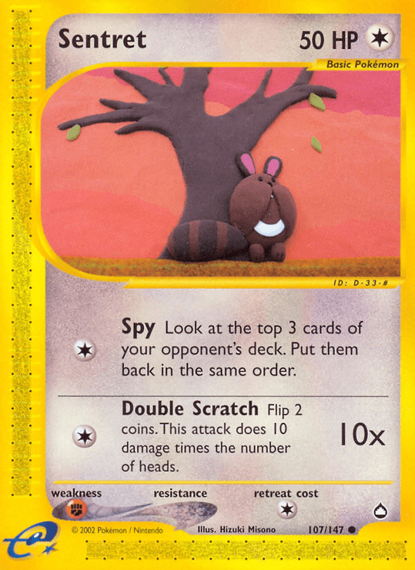 Sentret — Aquapolis #107/147, raw, NM
