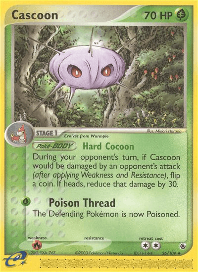 Cascoon — Ruby & Sapphire #26/109, raw, NM