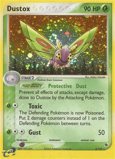 Dustox — Ruby & Sapphire #6/109, raw, NM