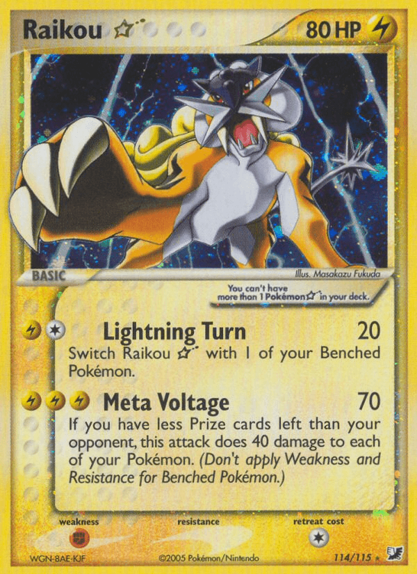 Raikou — Unseen Forces #114/115, PSA 9