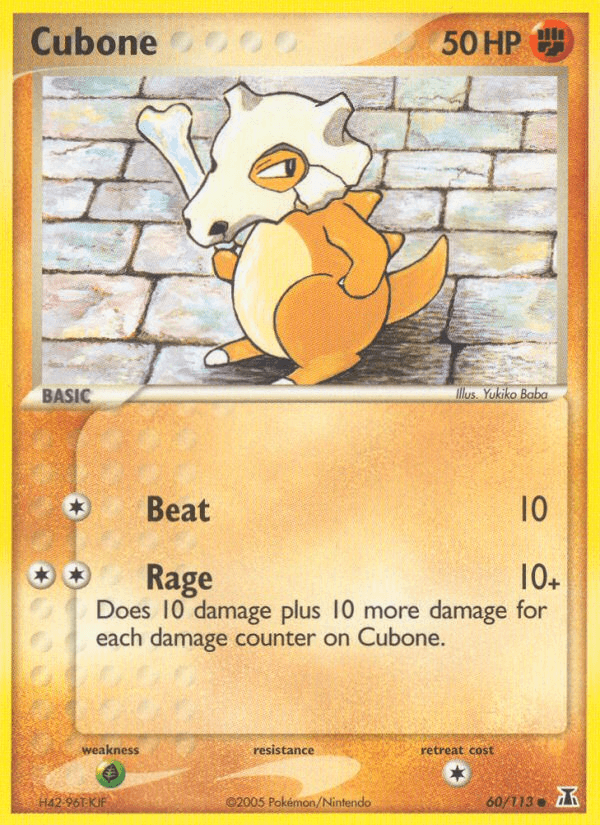 Cubone — Delta Species #60/113, raw, NM