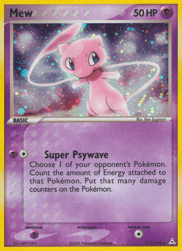 Mew — Holon Phantoms #111/110, raw, NM