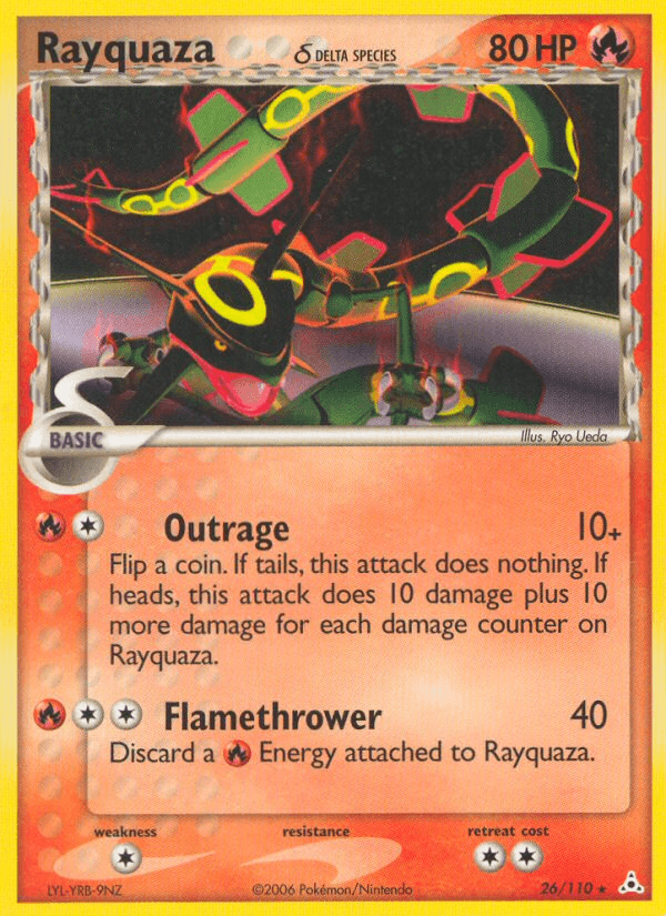 Rayquaza — Holon Phantoms #26/110, PSA 9