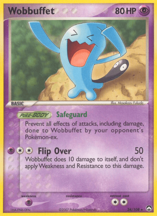 Wobbuffet — Power Keepers #24/108, raw, NM