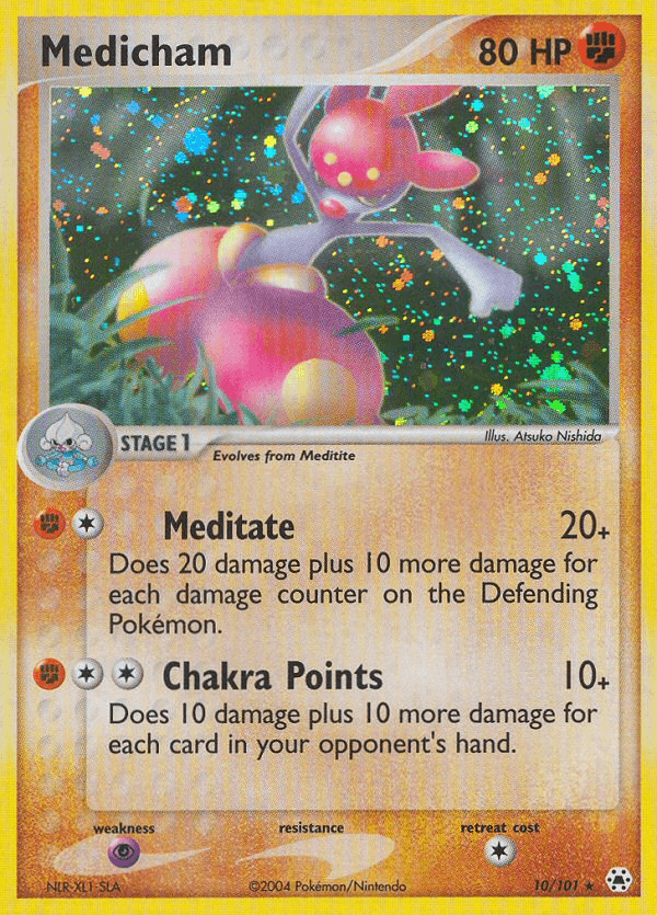 Medicham — Hidden Legends #10/101, raw, NM