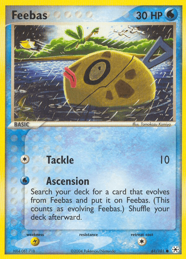 Feebas — Hidden Legends #61/101, raw, NM