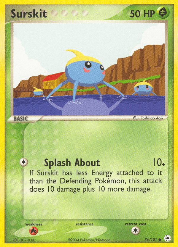 Surskit — Hidden Legends #76/101, raw, NM