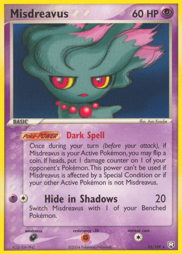 Misdreavus — Team Rocket Returns #25/109, raw, NM
