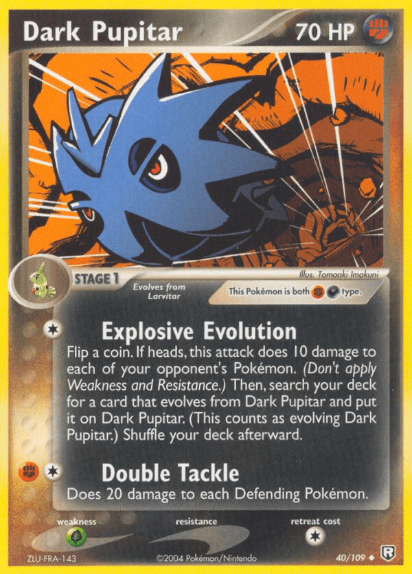 Dark Pupitar — Team Rocket Returns #40/109, raw, NM