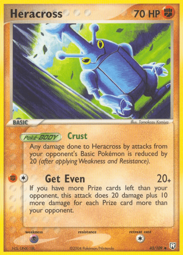 Heracross — Team Rocket Returns #43/109, raw, NM
