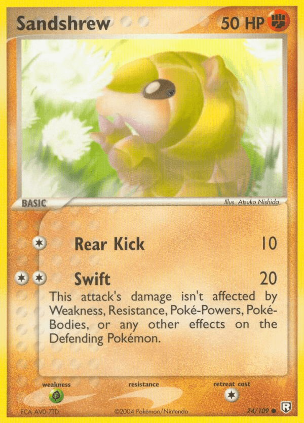 Sandshrew — Team Rocket Returns #74/109, raw, NM