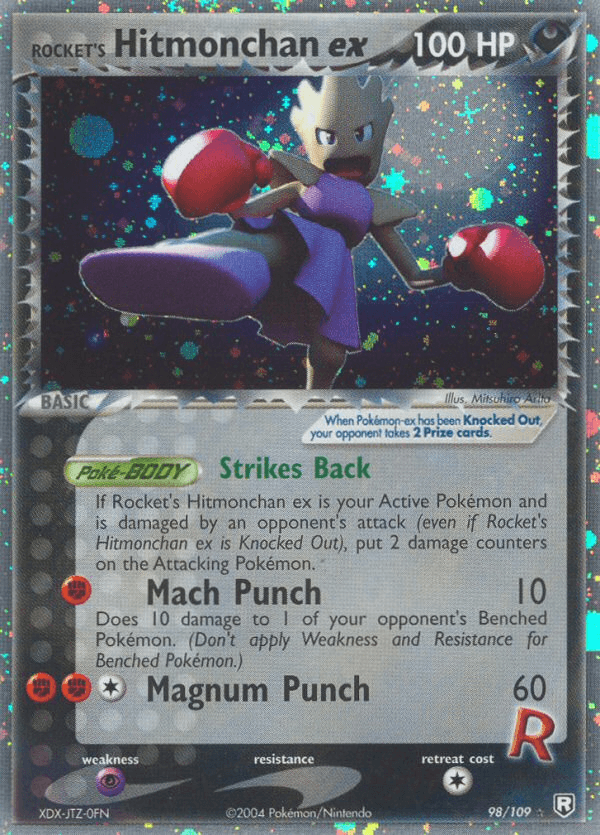 Rocket's Hitmonchan EX — Team Rocket Returns #98/109, PSA 8