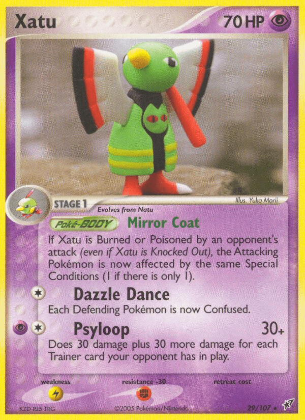 Xatu — Deoxys #29/107, raw, NM