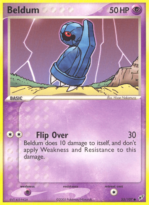 Beldum — Deoxys #55/107, raw, NM