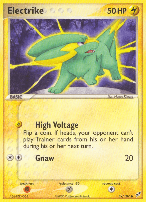 Electrike — Deoxys #59/107, raw, NM