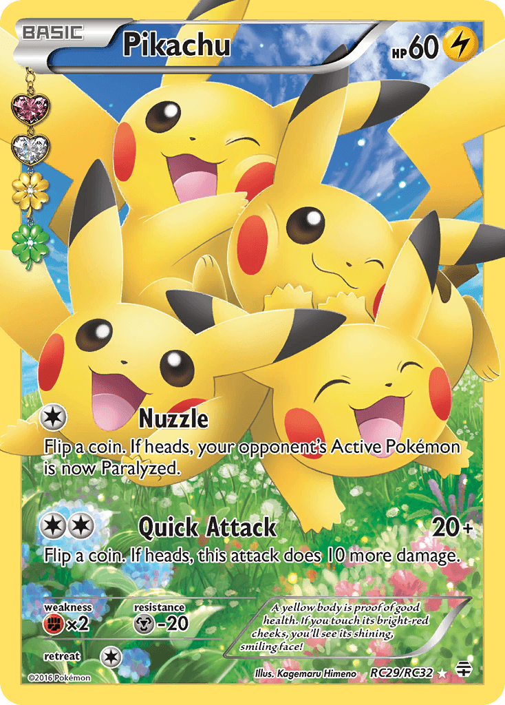 Pikachu — Generations #RC29, PSA 9