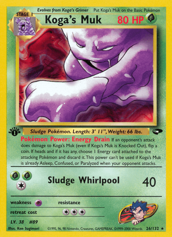 Koga's Muk — Gym Challenge #26/132, raw, NM