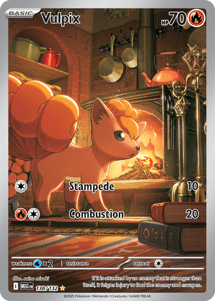 Vulpix — Mega Evolution #138/132, raw, NM