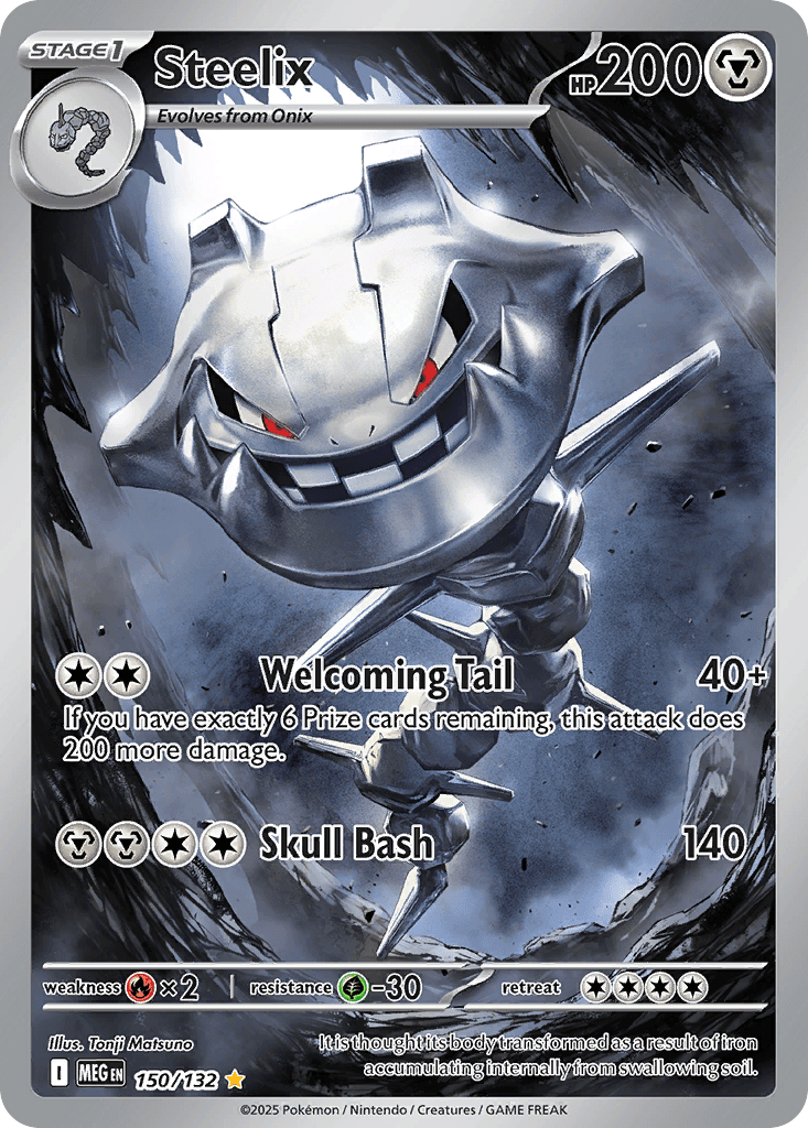 Steelix — Mega Evolution #150/132, raw, NM