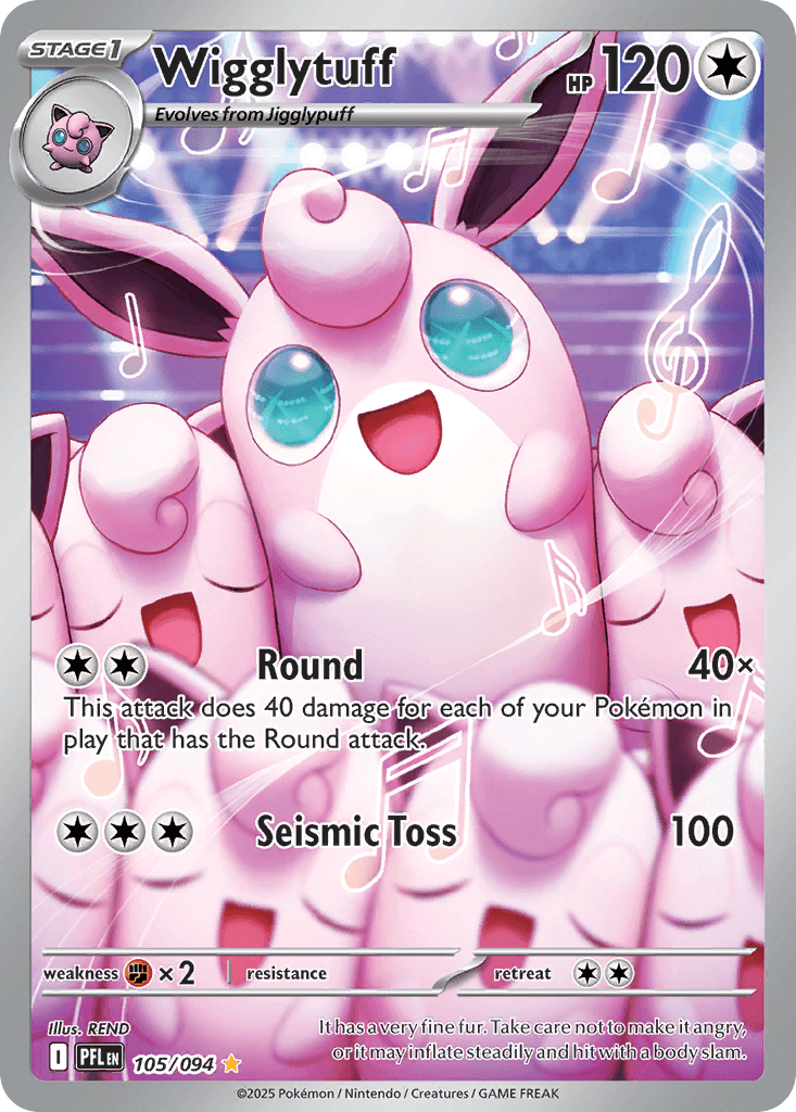 Wigglytuff — Phantasmal Flames #105/94, PSA 9