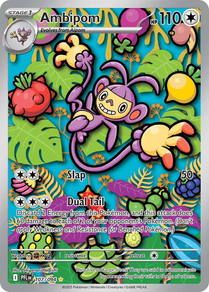 Ambipom — Phantasmal Flames #107/94, PSA 10