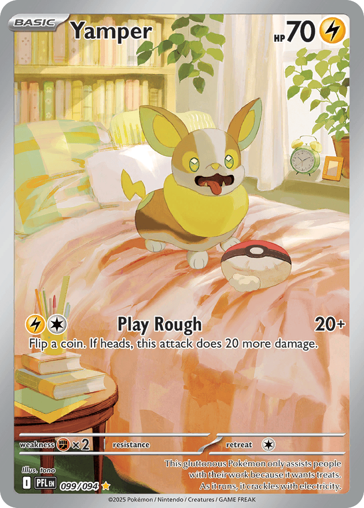 Yamper — Phantasmal Flames #99/94, PSA 8