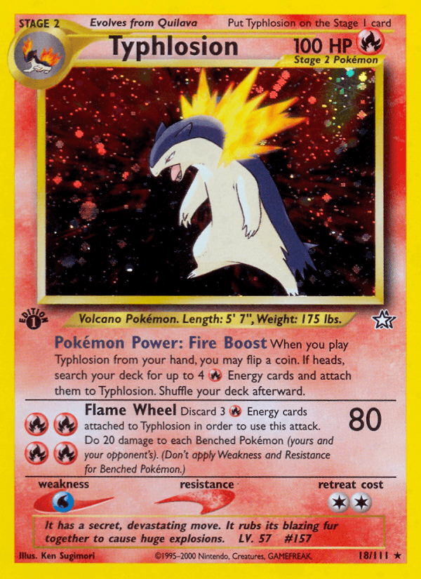 Typhlosion — Neo Genesis #18/111, PSA 9