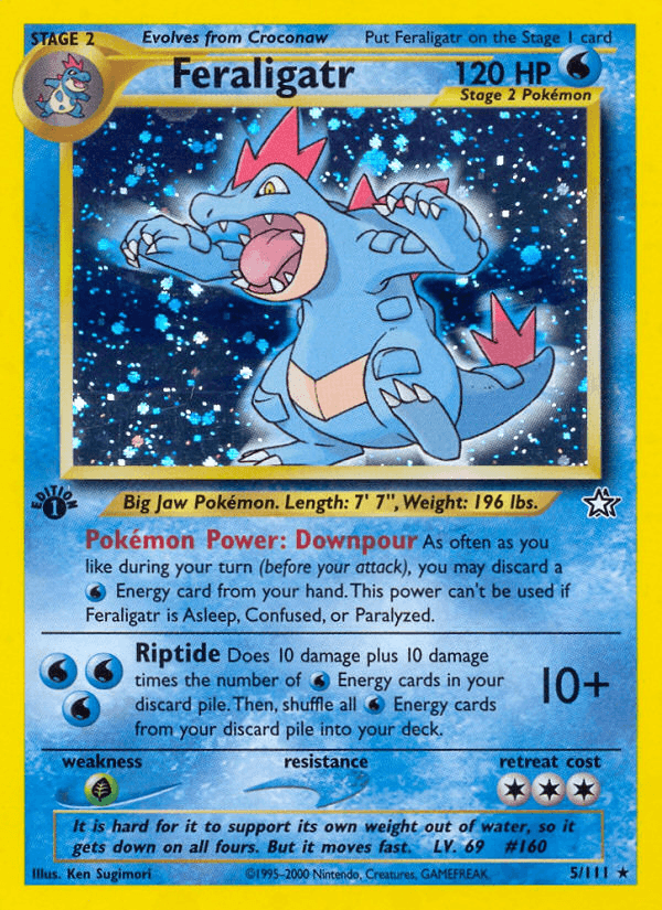 Feraligatr — Neo Genesis #5/111, PSA 9