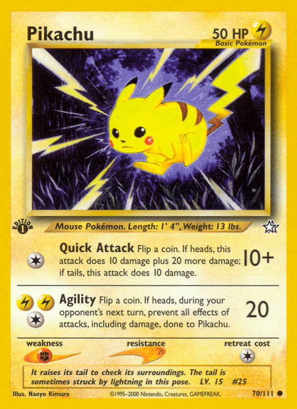 Pikachu — Neo Genesis #70/111, CGC 10