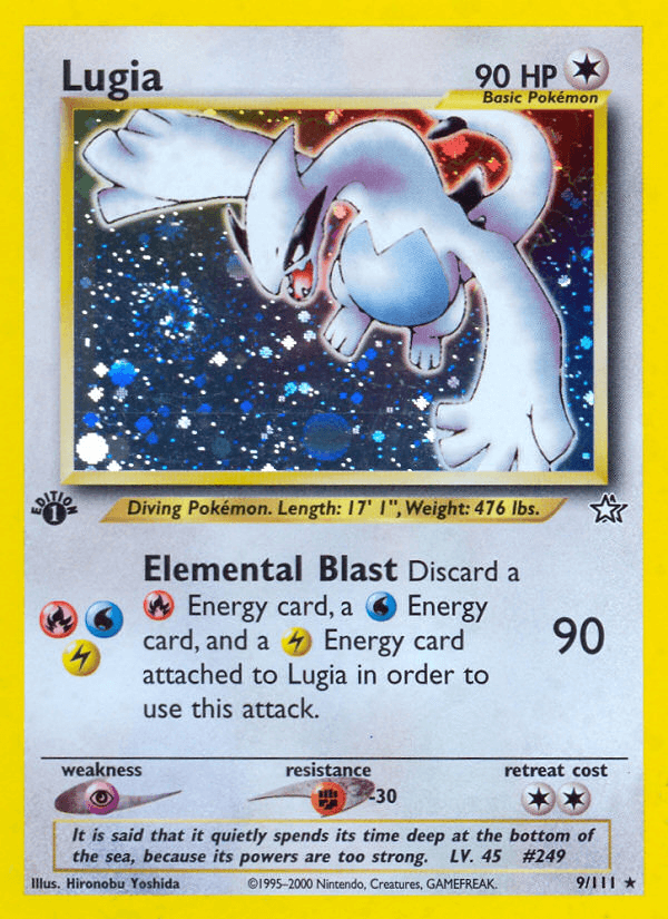 Lugia — Neo Genesis #9/111, PSA 6