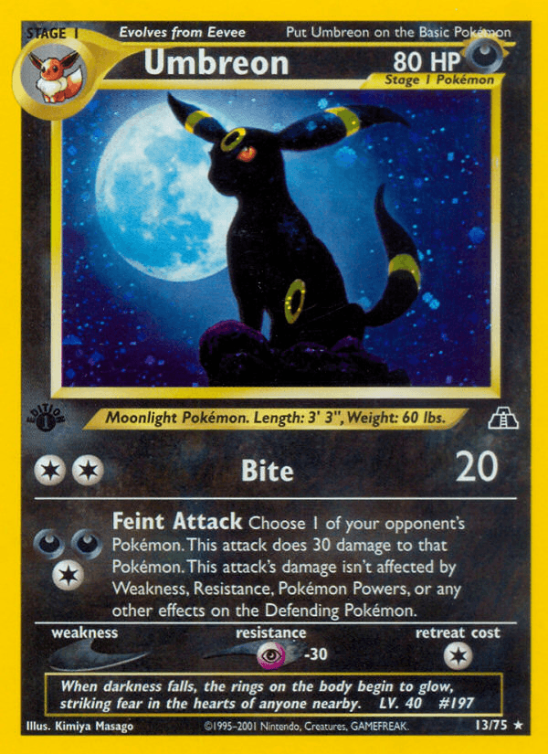 Umbreon — Neo Discovery #13/75, PSA 9