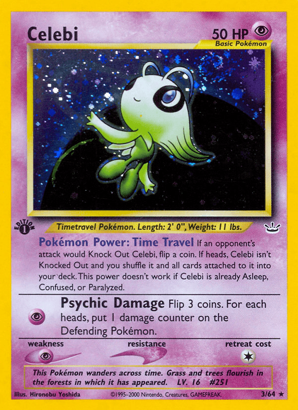 Celebi — Neo Revelation #3/64, PSA 9