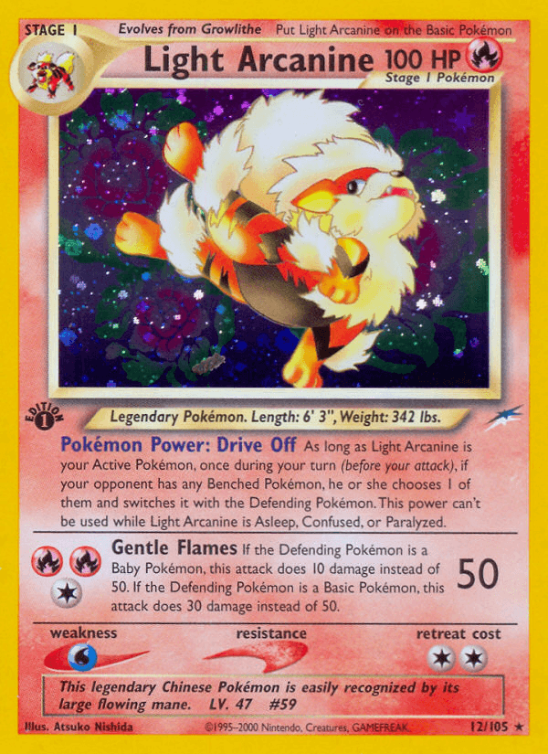 Light Arcanine — Neo Destiny #12/105, PSA 8
