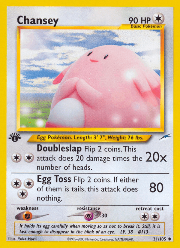 Chansey — Neo Destiny #31/105, raw, NM