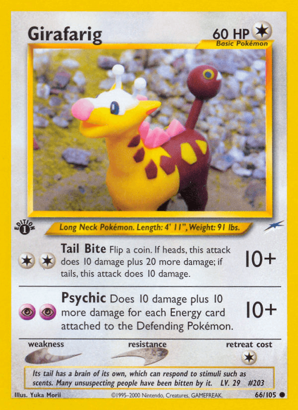 Girafarig — Neo Destiny #66/105, raw, NM