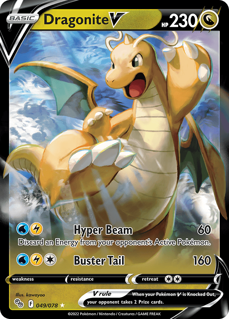 Dragonite V — Pokémon GO #49/78, CGC 10