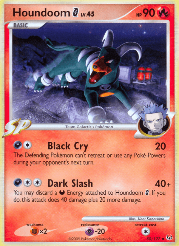 Houndoom G — Platinum #50/127, raw, NM