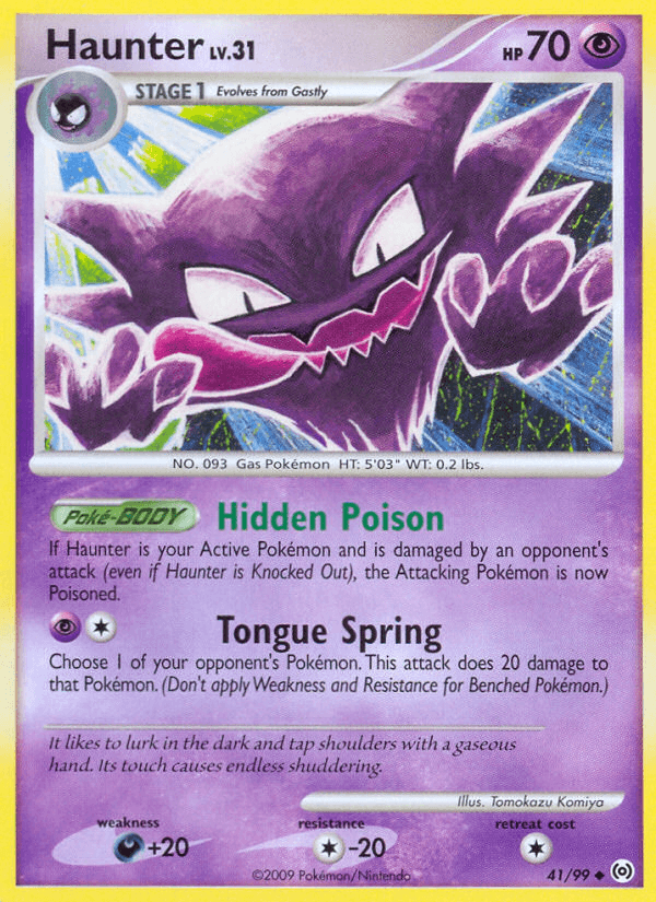 Haunter — Arceus #41/99, raw, NM