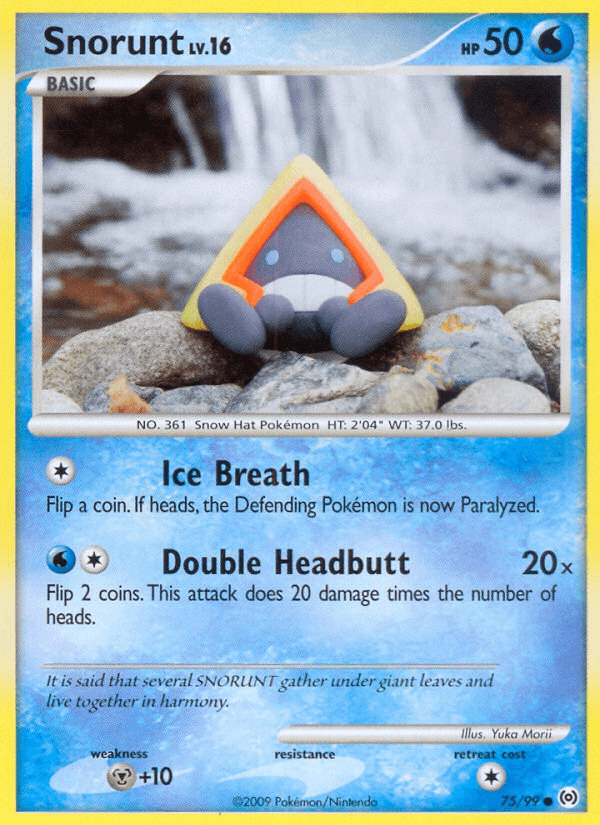 Snorunt — Arceus #75/99, raw, NM