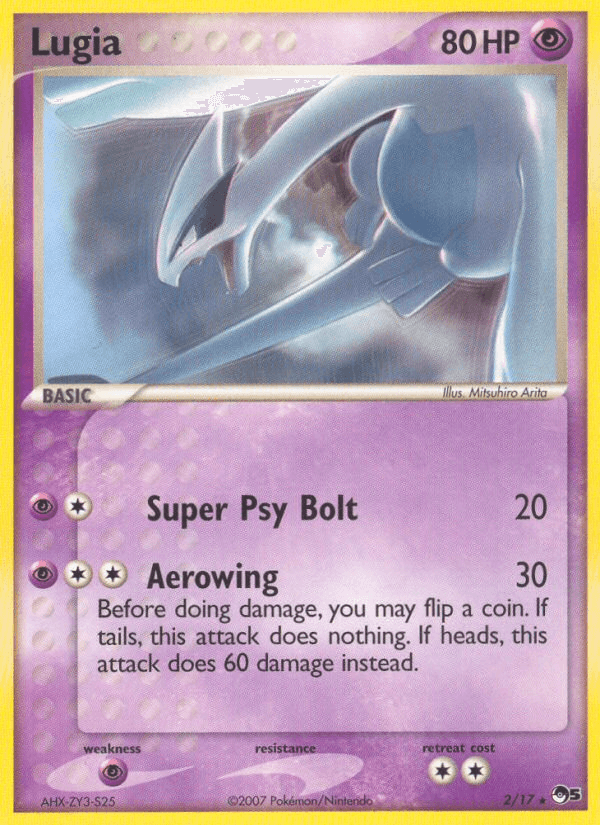 Lugia — POP Series 5 #2/17, raw, NM