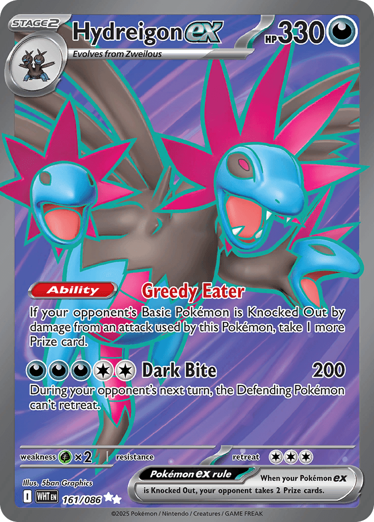 Hydreigon ex — White Flare #161/86, CGC 10