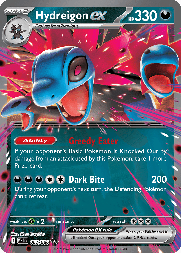 Hydreigon ex — White Flare #67/86, CGC 10