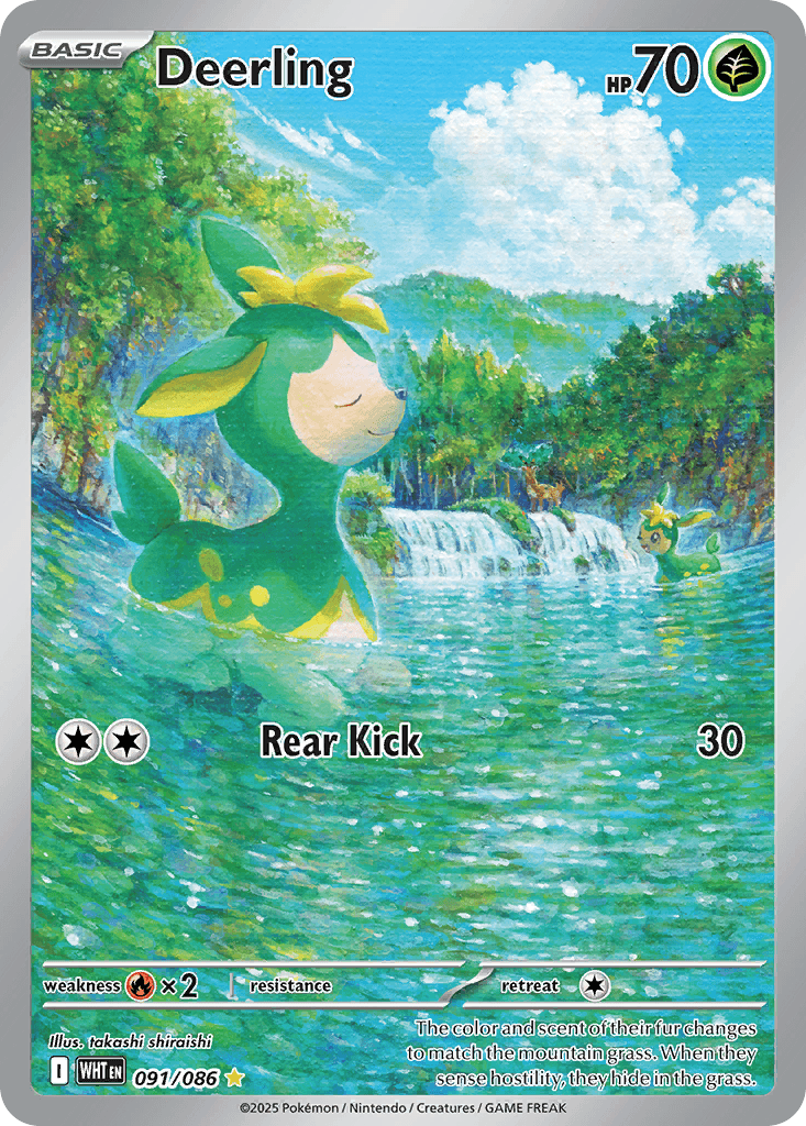 Deerling — White Flare #91/86, PSA 9