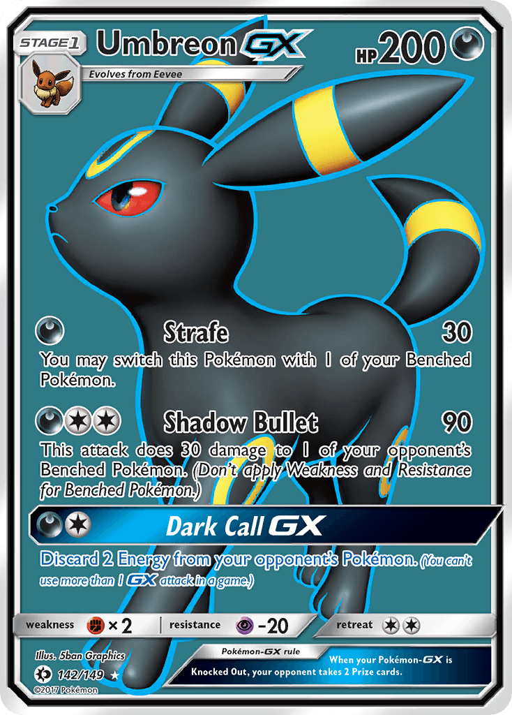 Umbreon GX — Sun & Moon #142/149, CGC 10